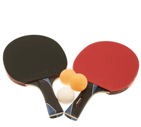Nordic Games Bordtennisracket PRO 2 racketar och 3 bollar